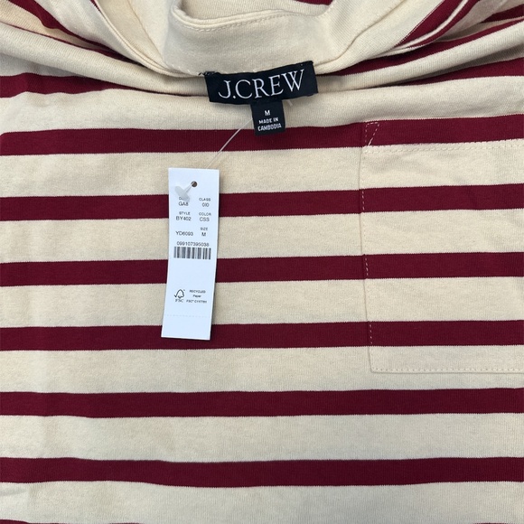 NWT - J. CREW striped tee - sz M - Picture 2 of 3